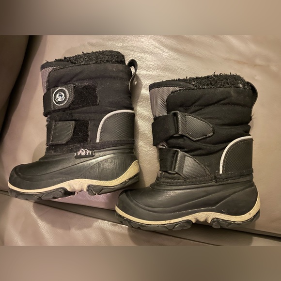 Cico Little Kids Yeti Winter Black Snow Boots Size 7 - Picture 2 of 3